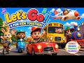 Let S Go Car Bus Train Airplane Song Transportation Song Nursery Rhymes