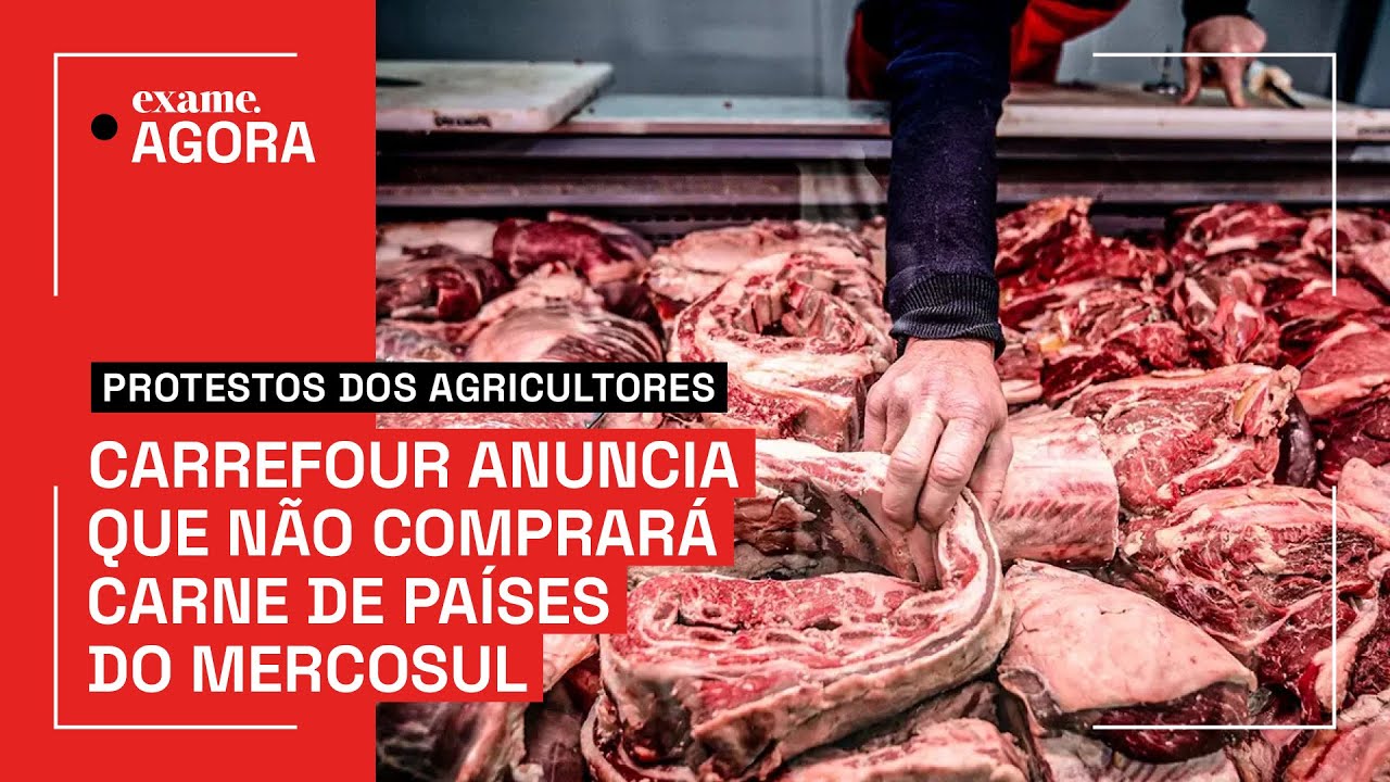 Em meio a protestos, Carrefour anuncia que não comprará carne de países do Mercosul