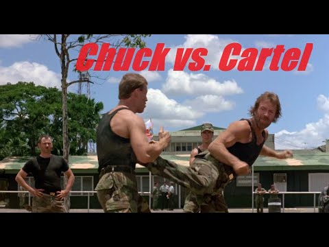 Classic Fight scene- Chuck Norris vs. Cartel (Delta Force 2)