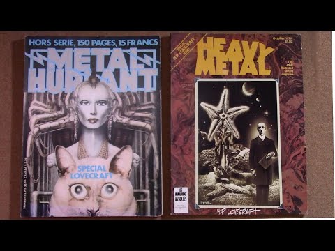 Special LOVECRAFT Issues of Metal Hurlant- Heavy Metal Art by H.R. Giger Druillet Moebius Part One