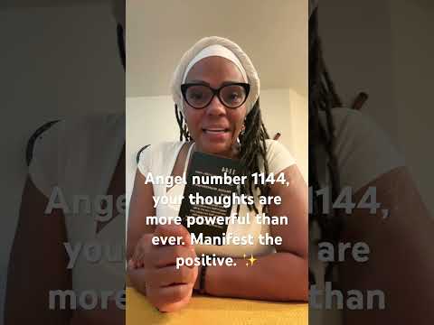 Angel number 1144, your ability to manifest is more powerful than ever, manifest the positive. ✨♥️✨