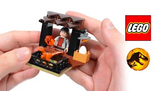YouTube thumbnail: LEGO 30390 Dinosaur Market Polybag UNBOXING & REVIEW | Jurassic World Dominion