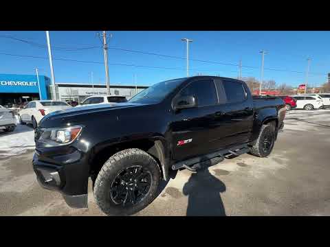 2022 Chevrolet Colorado Crew Cab Short Box 4-Wheel Drive Z71 in Black for sale at Ontario Motor Sales in Oshawa, ON