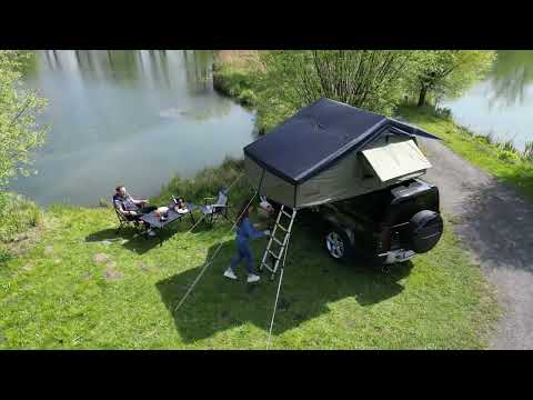 Skandika Freeland XL Dachzelt mit Vorzelt | So einfach lässt sich das Autozelt Aufbauen und Abbauen
