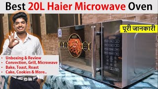 Unboxing - Haier 20L Convection Microwave Oven with Mirror Glass design HIL2001CSSH | Best Review