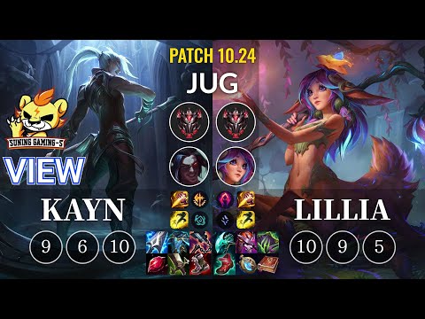 SG-S View Kayn vs Lillia Jungle - KR Patch 10.24