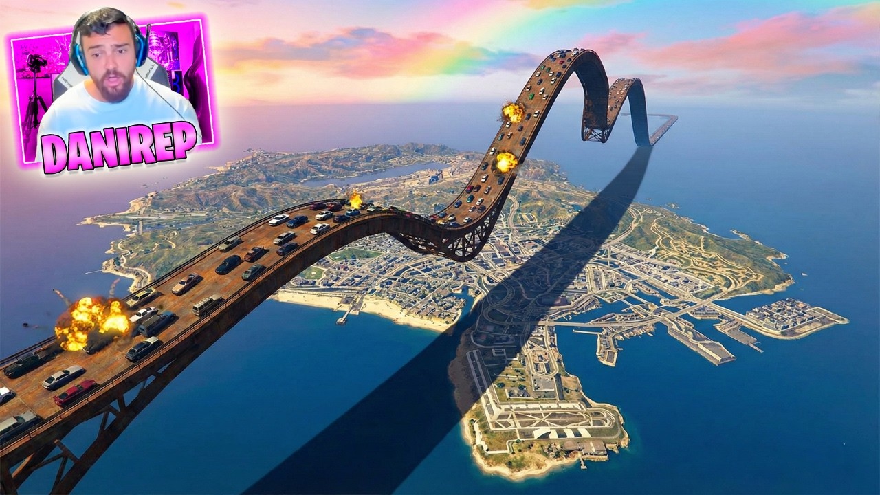 INTENTÉ SOBREVIVIR al PUENTE de la MUERTE en GTA 5 Online