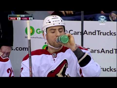 Cody McLeod vs Kyle Chipchura fight Feb 11 2013 Phoenix Coyotes vs Colorado Avalanche NHL Hockey