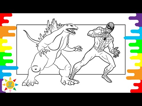 Godzilla vs Spiderman Coloring Page|Jim Yosef - Eclipse [NCS Release]No Copyright Sounds