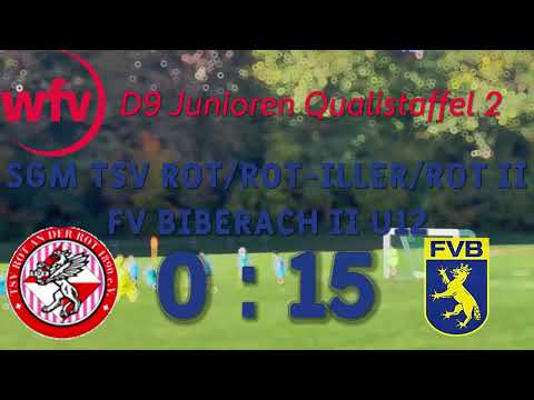 Überragender Sieg der D2-Jugend! FV-Biberach vs. SGM TSV ROT/ROT-ILLER/ROT II - 0:15 ⚽️💪