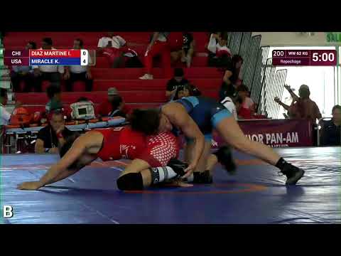 Repechage WW - 62 kg: I. DIAZ MARTINE (CHI) v. Kayla Miracle (USA)