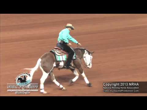 Colonels Splashy Gun ridden by Arno Honstetter - 2013 NRHA Futurity(Open Futurity First Go)