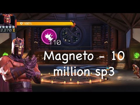 Magneto insane damage with 110 prowess. 10million sp3 - MCOC