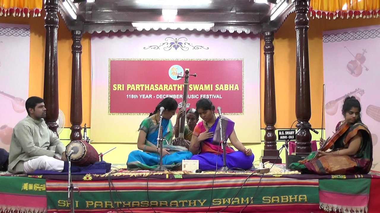 Pooja & Supraja  l December Music Festival 2018 l Sri Parthasarathy Swami Sabha l 1st Jan, 2019