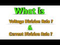 What Is Voltage And Current Division Rule VDR CDR Circuit Analysis In Urdu Hindi