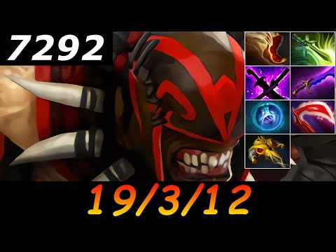 Dota 2 Bloodseeker 7292 MMR 19/3/12 (Kills/Deaths/Assists) Ranked Full Gameplay