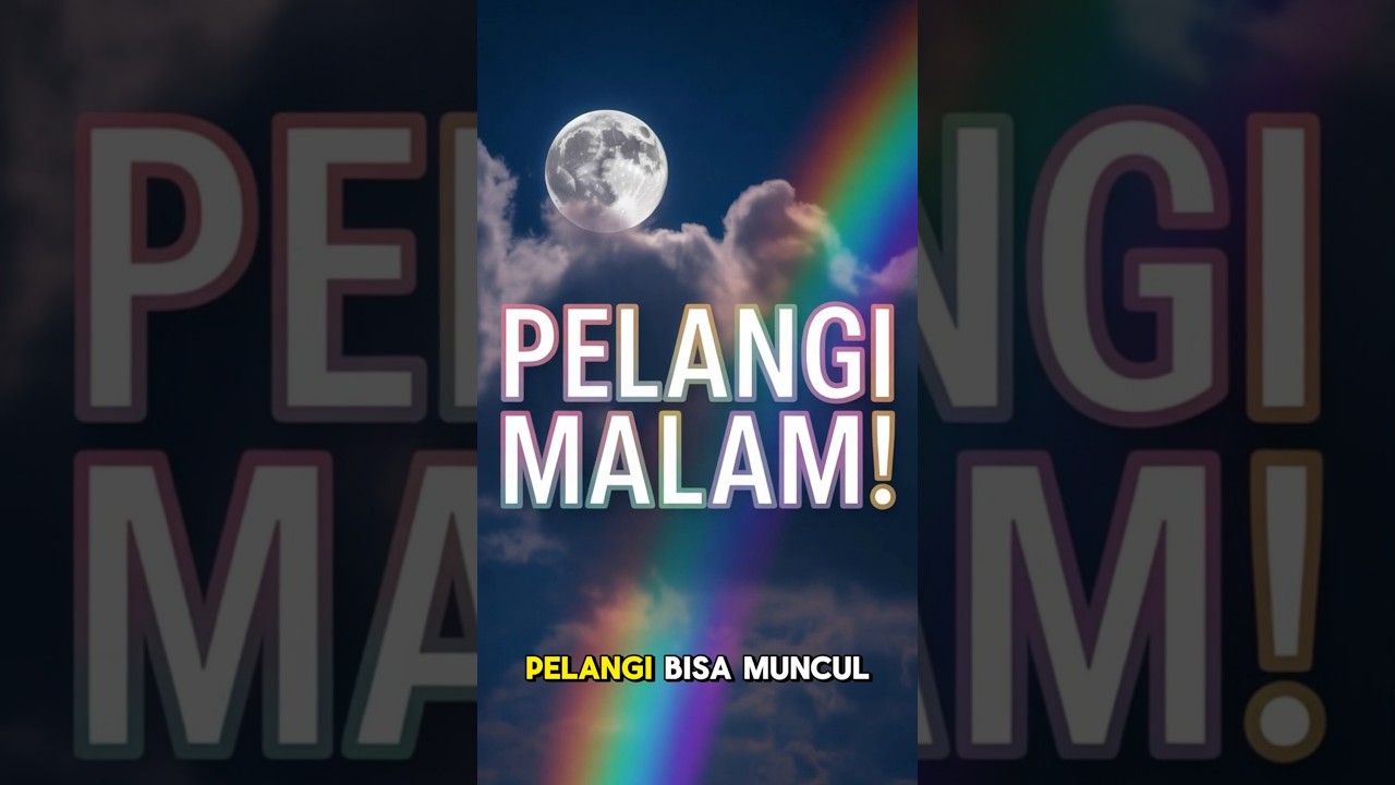 Pelangi Bisa Muncul Malam Hari #faktaunik #shorts #pelangi #unik #dunia #negaradidunia #hewanbesar