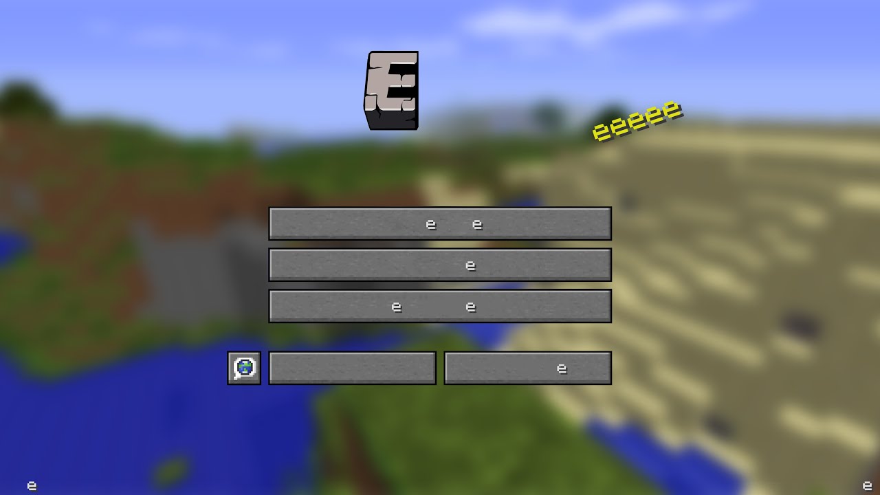I beat Minecraft, but only with the letter E