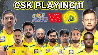 IPL 2021 : CHENNAI SUPER KINGS PLAYING 11 AGAINST MUMBAI INDIANS | MI VS CSK IPL 2021