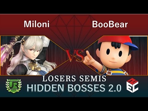 Hidden Bosses 2.0  LOSERS SEMIS - Miloni (Corrin, Cloud) vs BooBear (Ness)