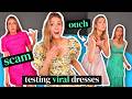 I Bought 8 VIRAL DRESSES off TIKTOK & INSTAGRAM - is ANYTHING worth buying??