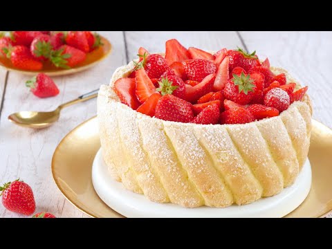 Egg‑free Strawberry Charlotte