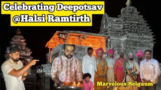 Celebrating Deepotsav At Halsi Ramtirth Mandir by 