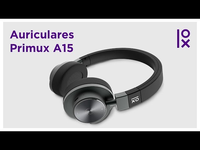 Primux A15 Auscultadores Bluetooth Pretos video