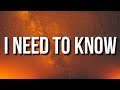YoungBoy Never Broke Again I Need To Know Lyrics