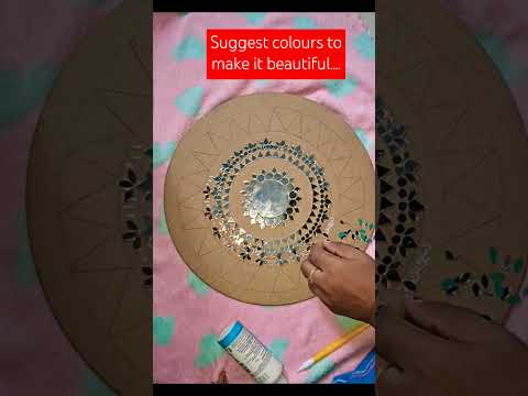 Mirror art/Mosaic art/suggest colours/beautiful art/ Easy art/ subscribe....🙂❣️