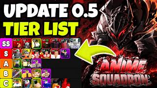 UPDATE 0.5 BEST TIER LIST IN ANIME SQUADRON (RANKING ALL BEST UNITS) | ROBLOX ANIME SQUADRON