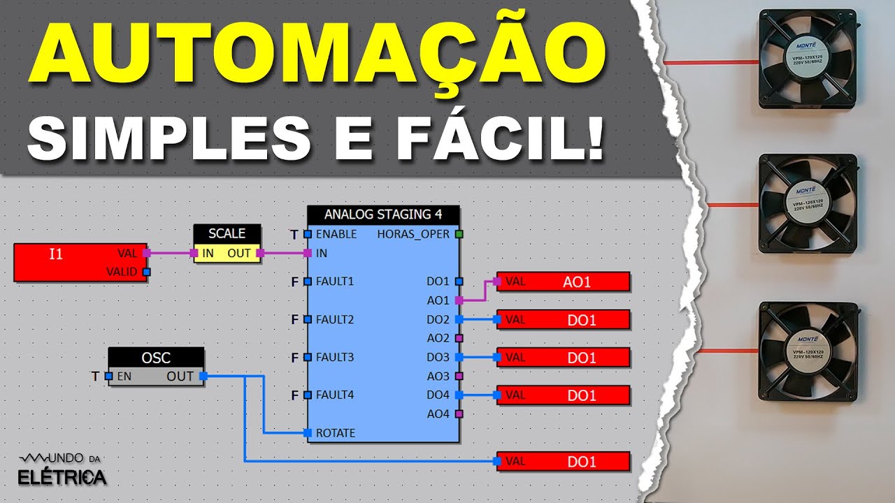 CONTROLE de MOTORES com um CLP! Programação simples