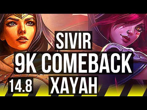 SIVIR & Janna vs XAYAH & Pyke (ADC) | 9k comeback, 45k DMG | BR Master | 14.8