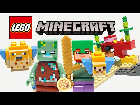 LEGO Minecraft The Coral Reef review! 2021 set 21164!