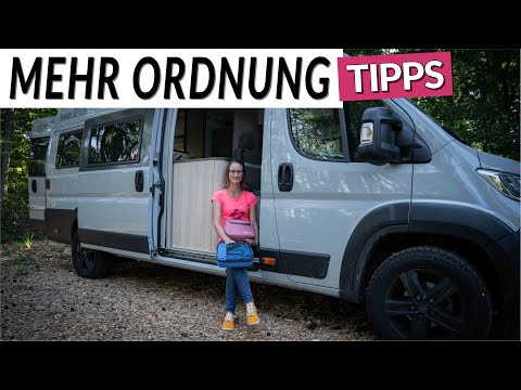 10 tips for more order - more storage space in your camper - no more chaos - less stress