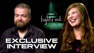 Director David F. Sandberg & Actress Lotta Losten Exclusive LIGHTS OUT Interview video