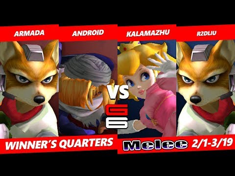 Genesis 6 SSBM Teams - Armada & Android VS Kalamazhu & R2DLiu - Smash Melee Teams WQF