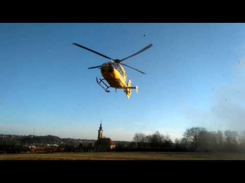 Légimentők Eurocopter HA-ECB Pécs-Pogány ( Bonyhádi felszállás ) 2017. jan. 6. 14:59