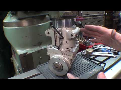 Mounting BRIDGEPORT Right Angle Attachment TIPS #413 tubalcain