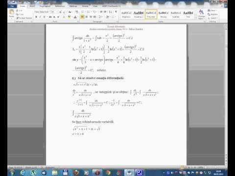 Analiza matematica pentru clasa aXIIa -Lectia 30