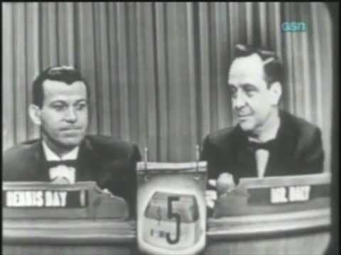 What's My Line 23 JAN 55 Special Guest Dennis Day