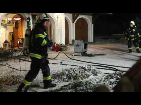 Brand eines Wäschetrockners im Keller eines Hauses in Buchkirchen rasch gelöscht