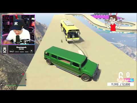Juan cara a cara con Auron, Danirep, komanche, Polispol y más - Carreras Gta V