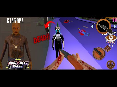 Grandpa Zombie Terror 😱‼️ - Dude Theft Wars Exe - Dude Theft Wars Funny Moments #7 - ApKim Gaming