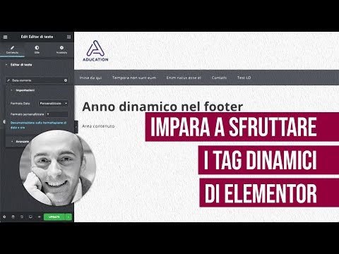 Tag Dinamici di Elementor: cosa sono e come utilizzarli