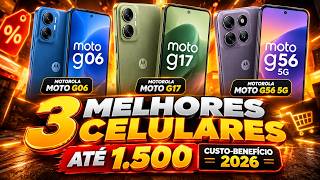 3 Melhores Celulares até R$1.500 em 2026 | Qual Vale Mais a Pena?