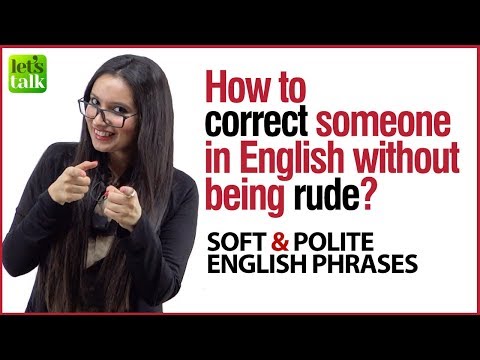 How to correct someone in English without being rude - Learn Polite & Soft English Phrases