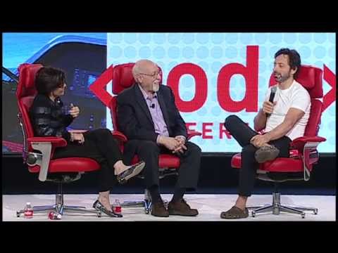 Google co-founder Sergey Brin was the comic relief at #codecon