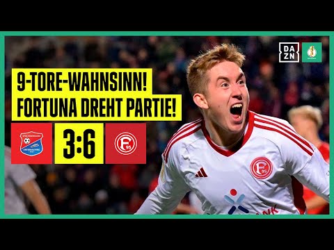 Haching stark, doch Fortuna übersteht 9-Tore-Krimi: Unterhaching - Düsseldorf | DFB Pokal | DAZN