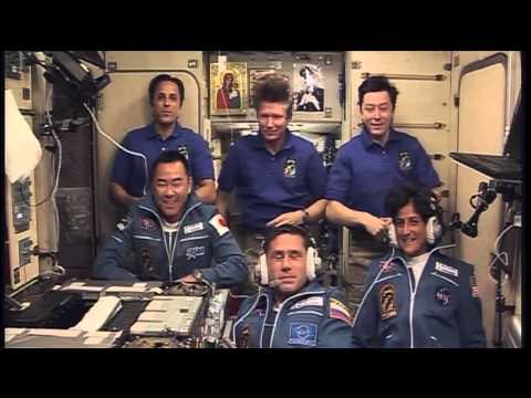 Expedition 32 Crew Shows "Up" at Station